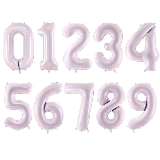 Purple Number Foil Balloon 72 cm - Suitable for Air and Helium