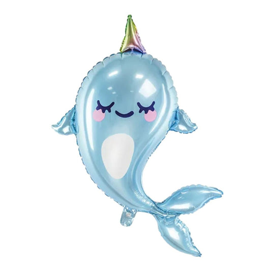 globo forma narval con helio