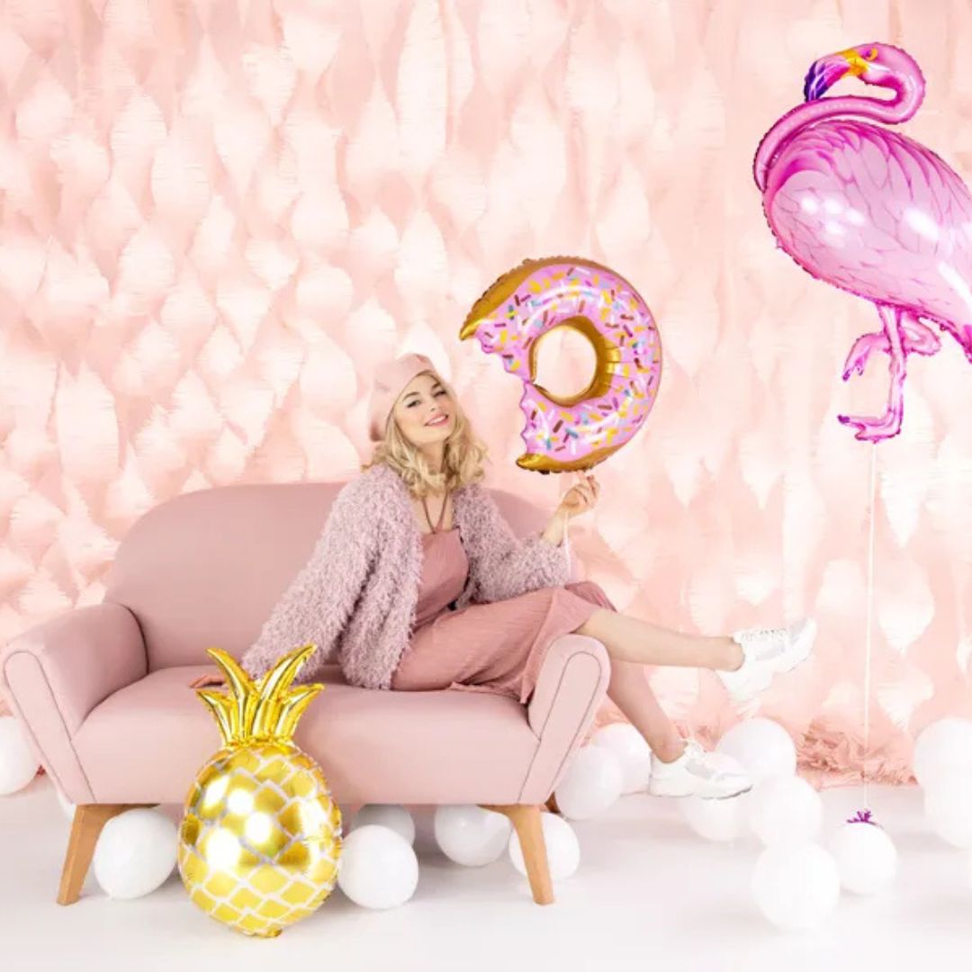 Golden Pineapple Aluminum Balloon 38x63cm – Suitable for Air or Helium