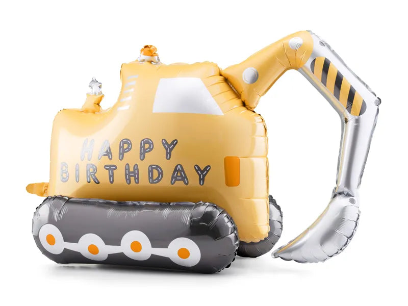 Excavator Standing Aluminum Balloon - 76.5x49 cm