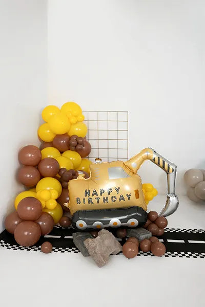 Excavator Standing Aluminum Balloon - 76.5x49 cm