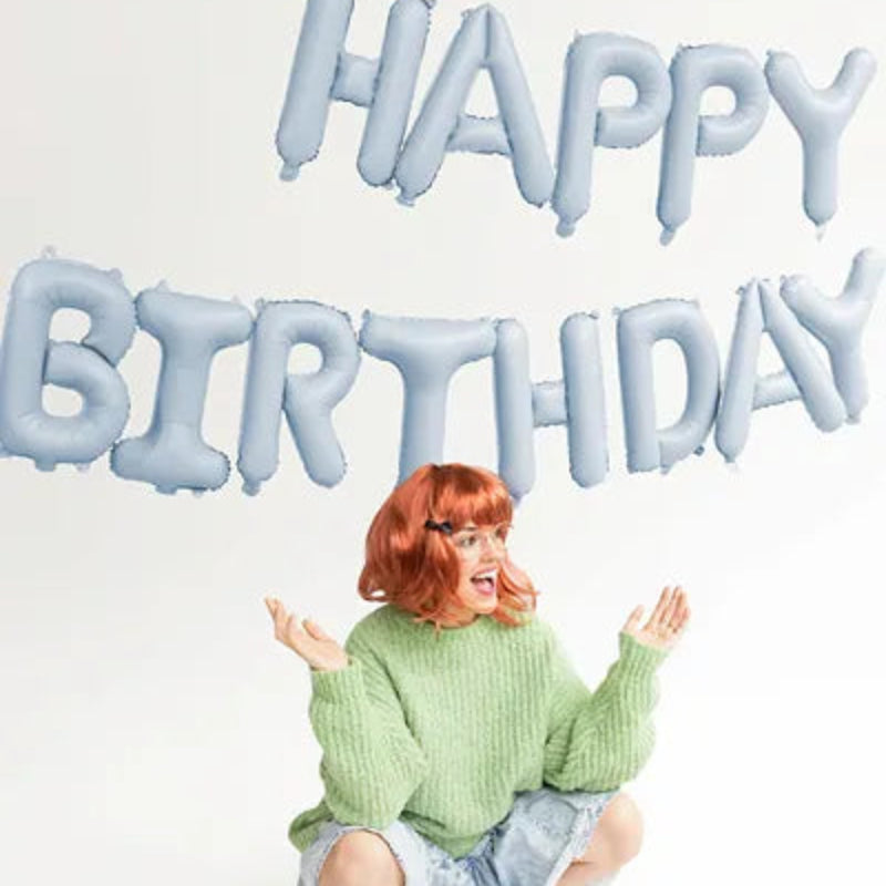 Decoración de cumpleaños con globo gigante