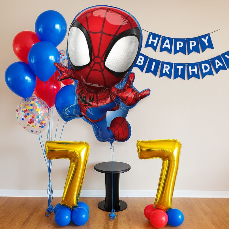 Globo Spiderman 55x73 cm para fiesta infantil temática