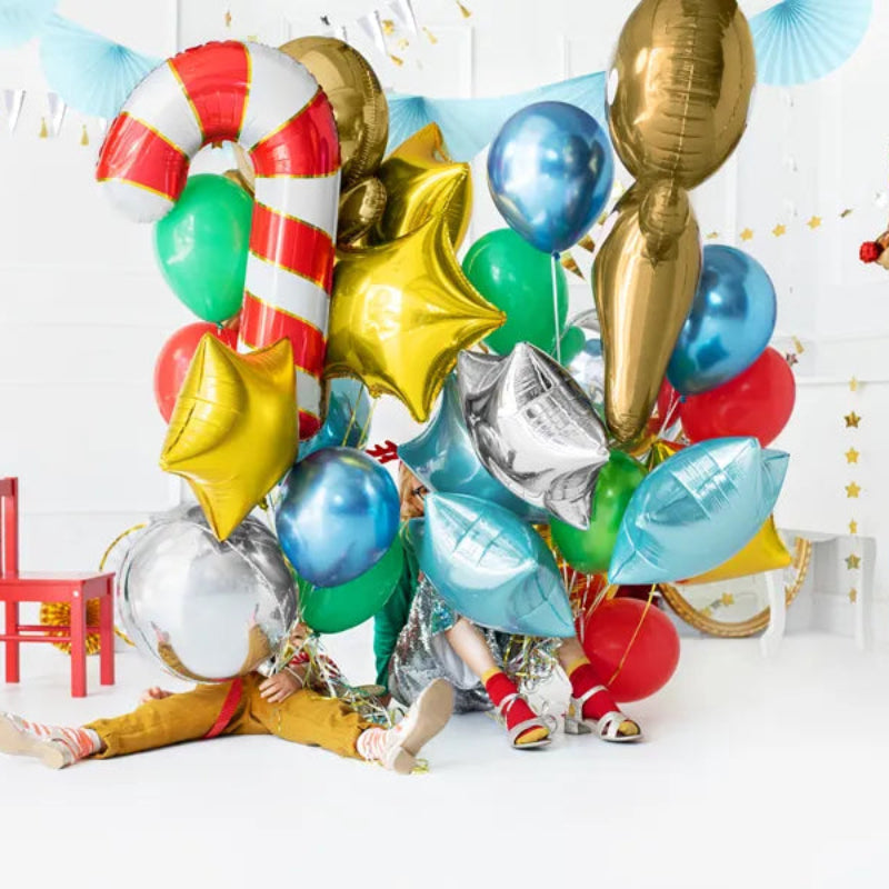 Globo de Foil Bastón de Caramelo - 50x82 cm