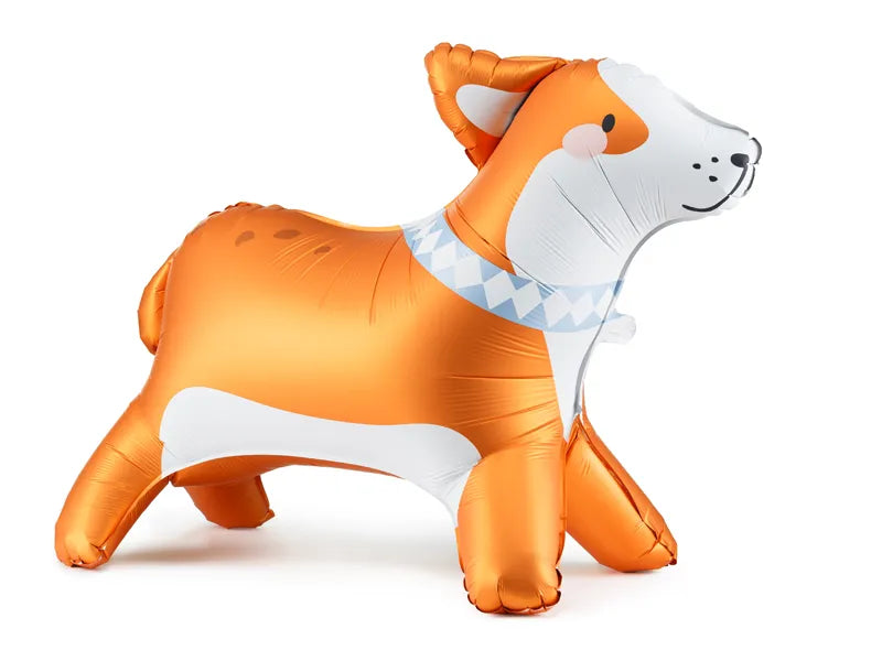 Standing Corgi Aluminum Balloon - 88x70 cm