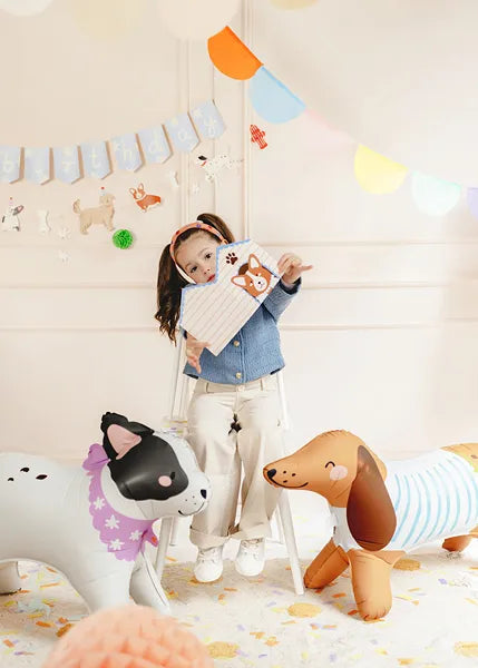 Bulldog Standing Foil Balloon - 75x57 cm