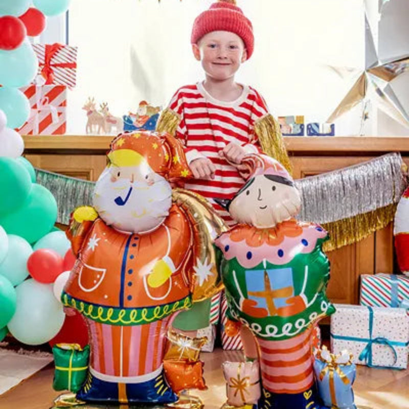 Globo foil Papá Noel 50x85 cm en colores brillantes