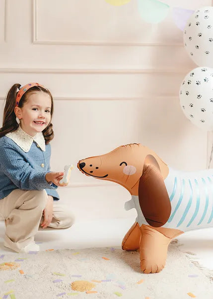 Standing Dachshund Foil Balloon - 89x58 cm