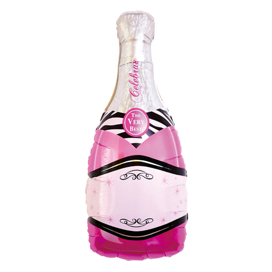 Pink Champagne Foil Balloon 49x100 cm