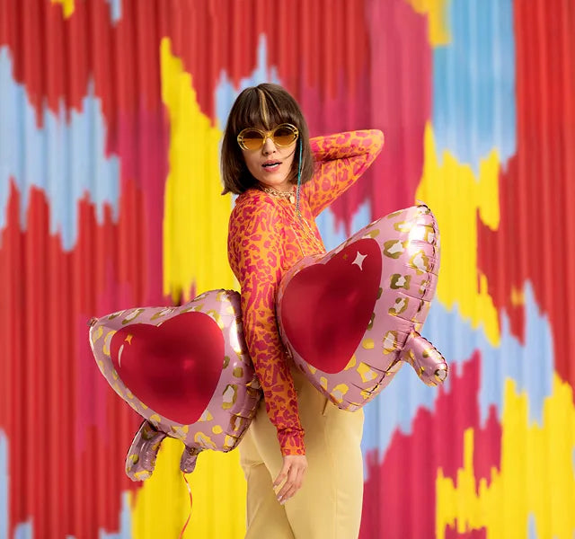 Globo Gafas de Corazón