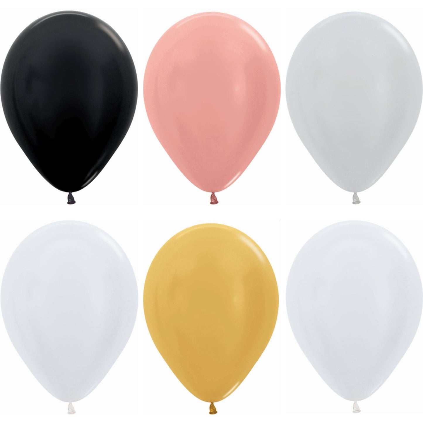 Globus Làtex R5 Setinat Perlat 13 cm - Unitat o Pack de 100