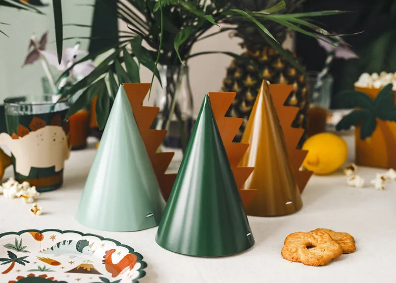 Barrets de Festa Dinosaures - 6 Peces (14 cm)