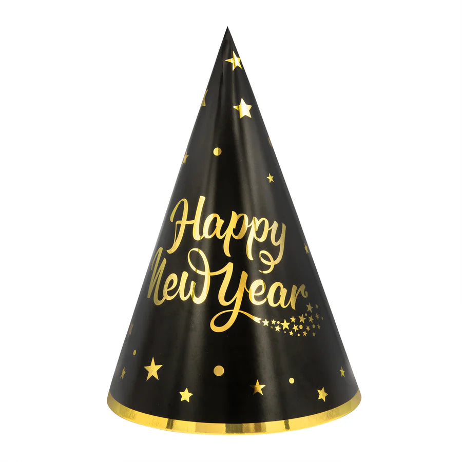 Happy New Year Party Hats - 6 Pieces