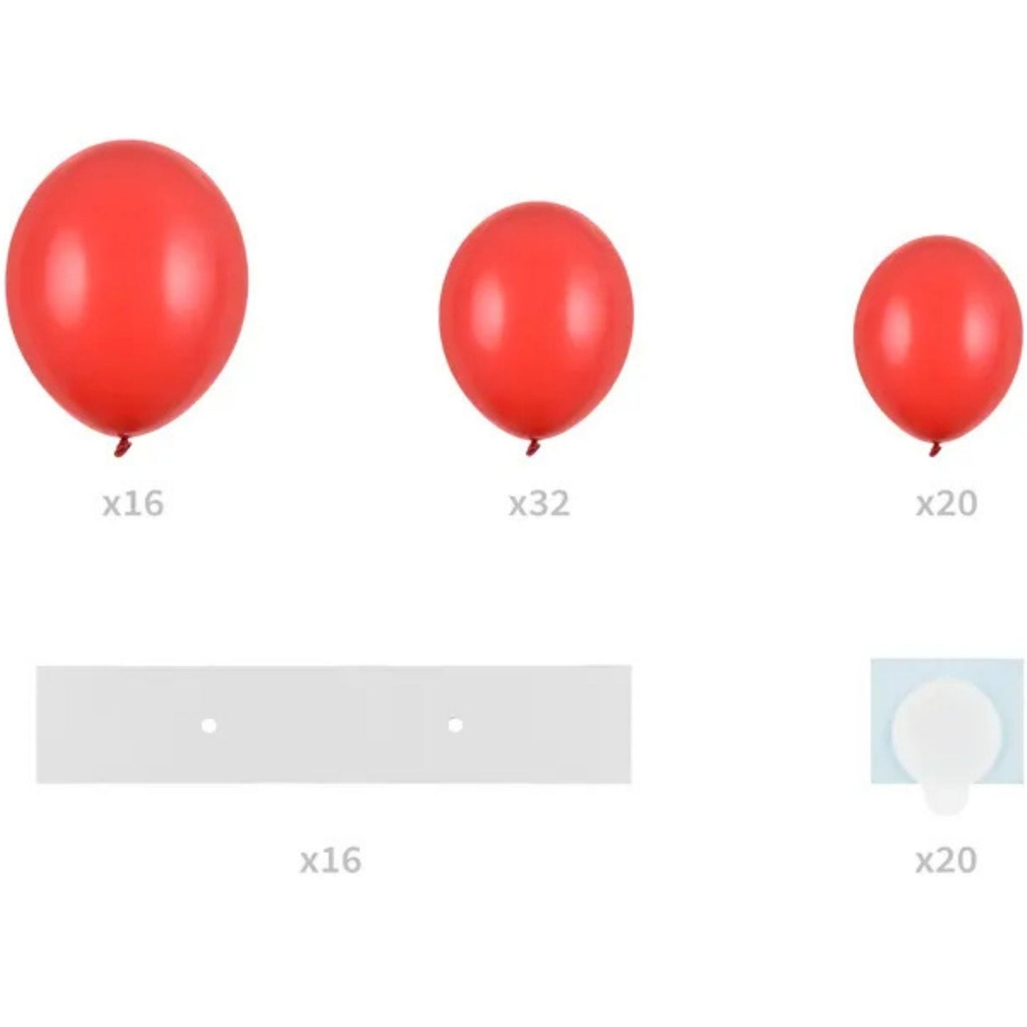 Guirnalda de Globos Arco Corazón "Hazlo tu mismo". Color Rojo o Rosa