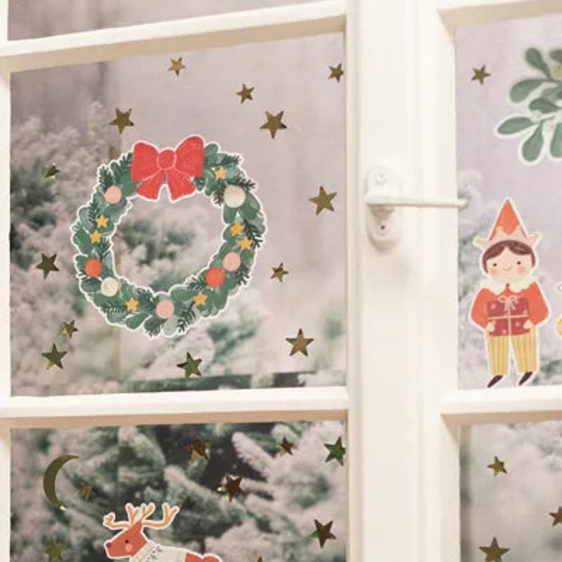 Set de 40 adhesivos decorativos con motivos navideños