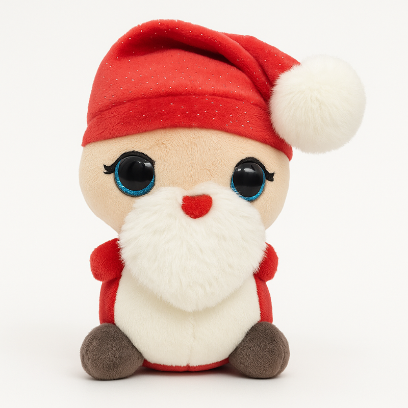 Peluche de Santa Claus con barba blanca 15 cm