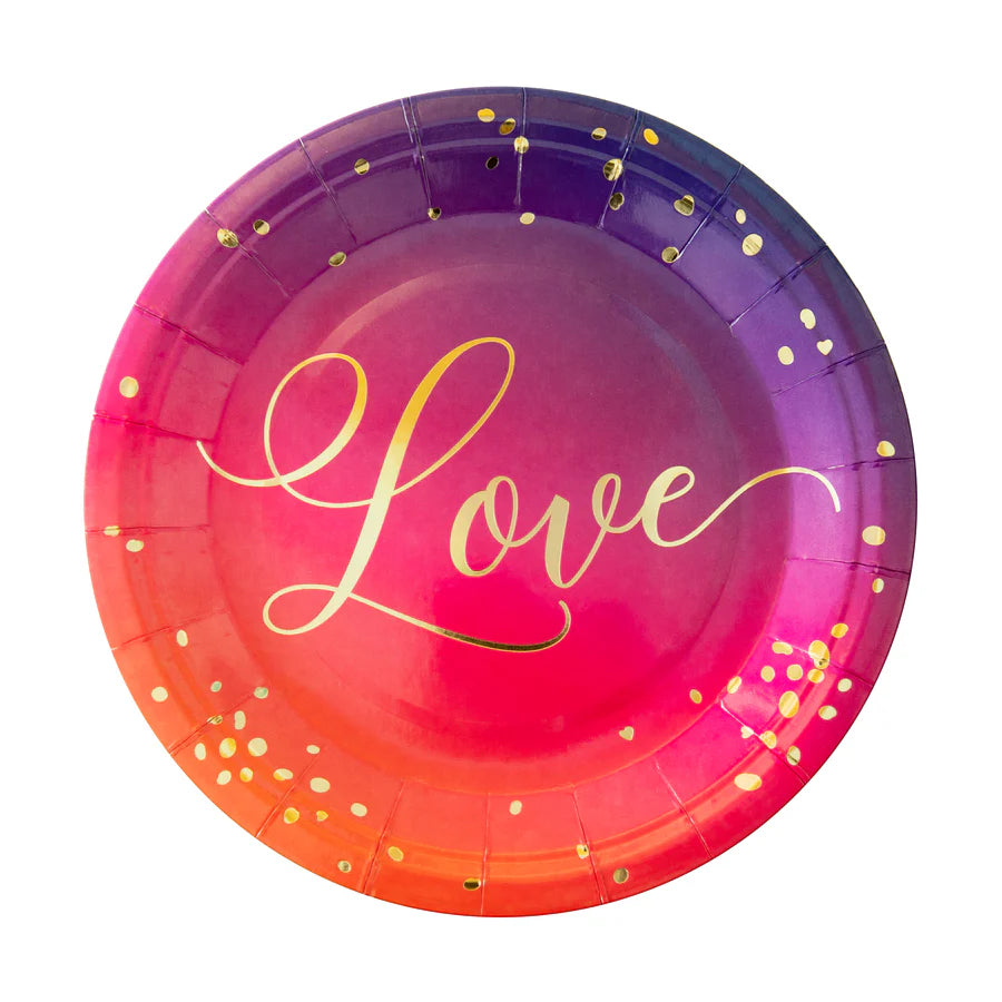 Love Paper Plate