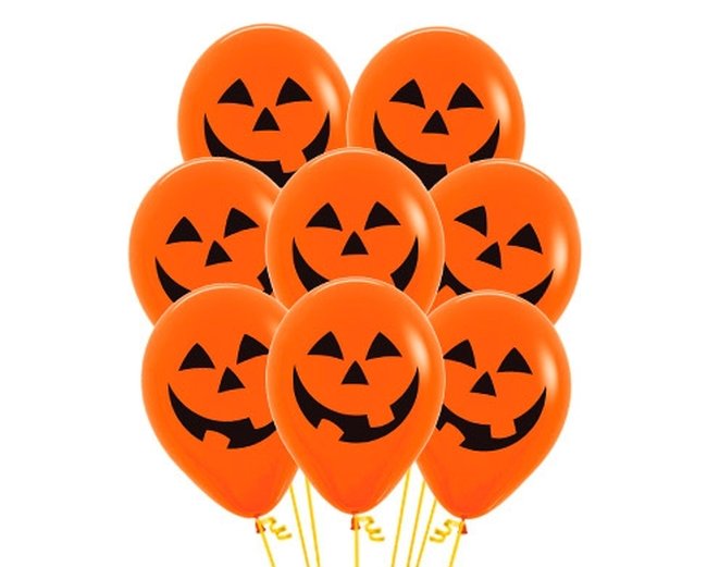 Biodegradable Orange Pumpkin Balloon