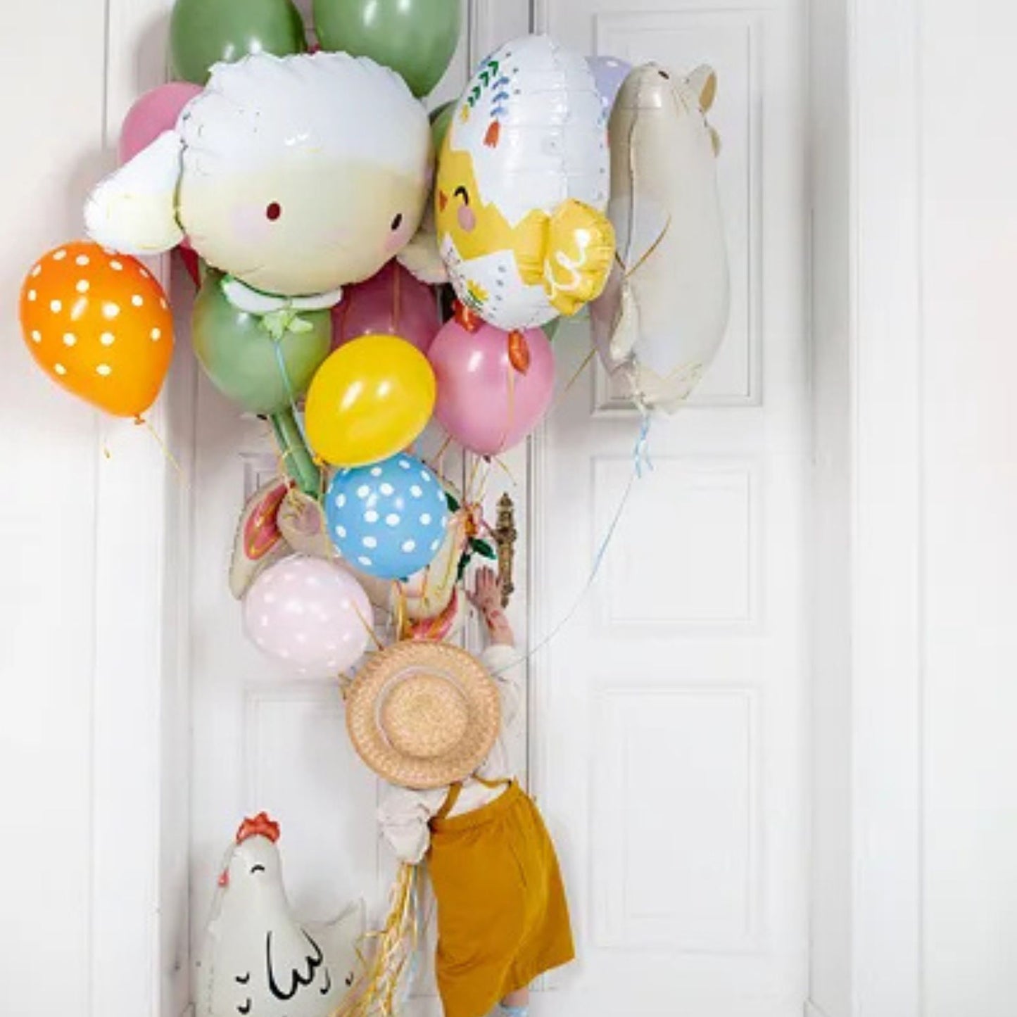 Globo Metálico Oveja 87x57.5 cm - Apto para Aire y Helio