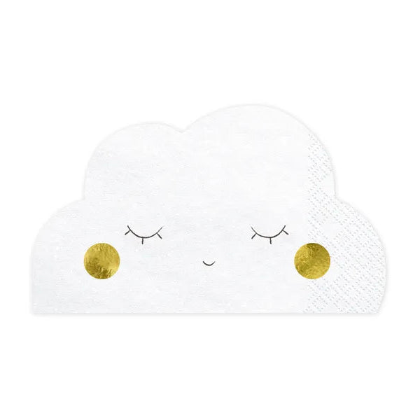 Servilletas nube blancas para cumpleaños