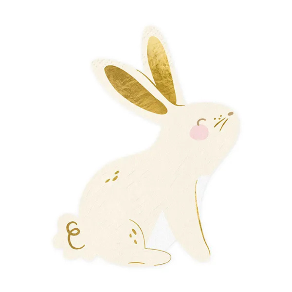 Rabbit Paper Napkins 14x15 cm - Pack of 20