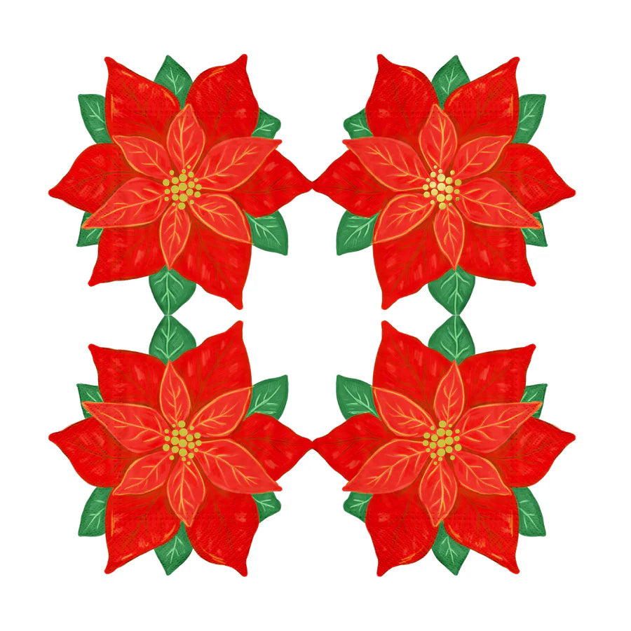 Star of Bethlehem Napkins 25x25 cm. Pack of 10 units.