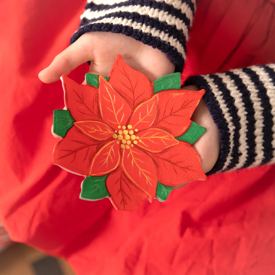 Star of Bethlehem Napkins 25x25 cm. Pack of 10 units.