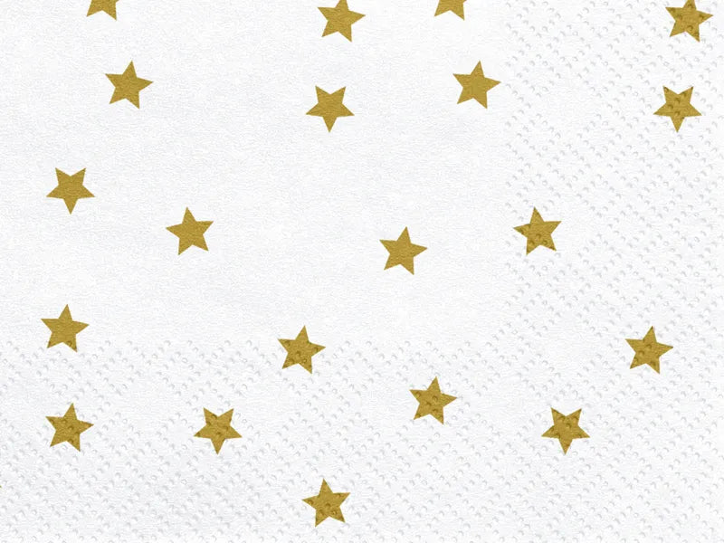 Gold Star Napkins 33x33cm