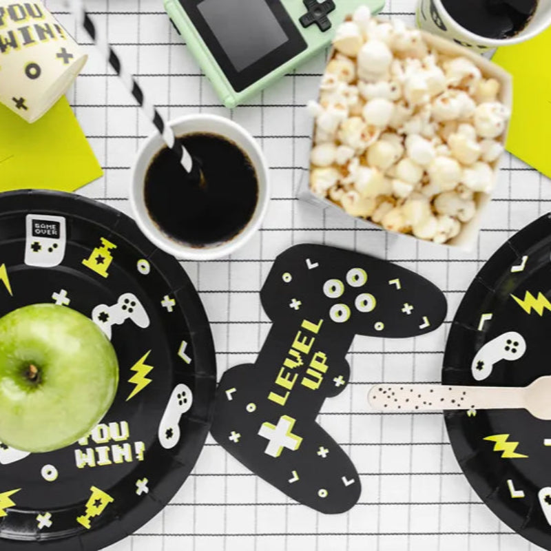 Pack 12 servilletas Gamepad para cumpleaños temáticos gaming