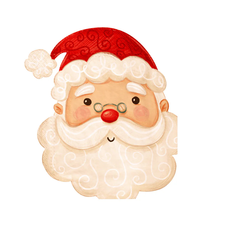 Santa Claus Napkins 29.4x33 cm. Pack of 10 units.