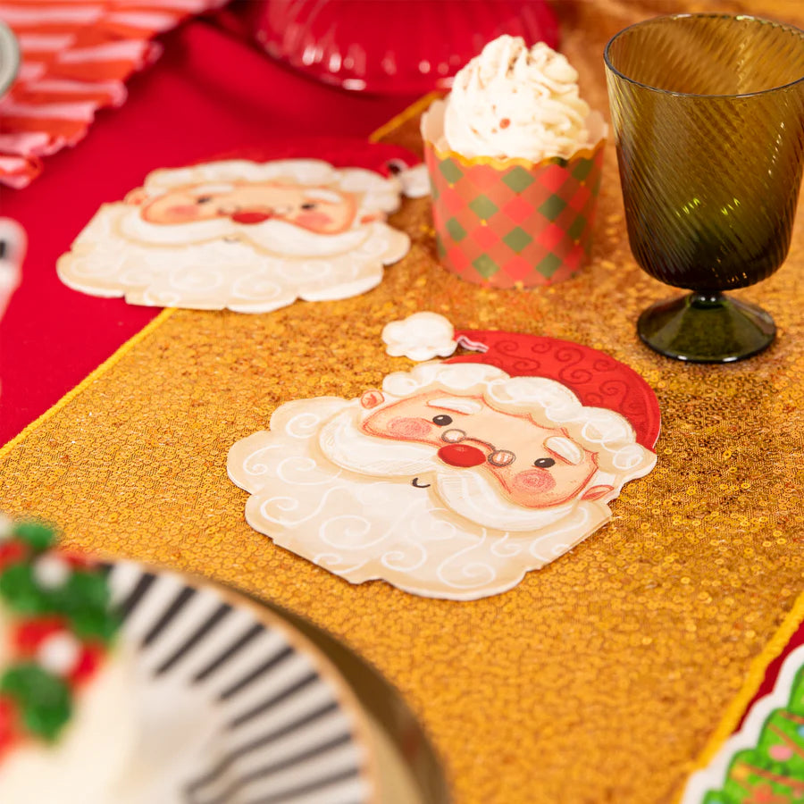 Santa Claus Napkins 29.4x33 cm. Pack of 10 units.