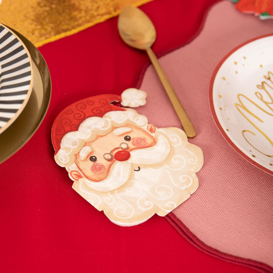 Santa Claus Napkins 29.4x33 cm. Pack of 10 units.