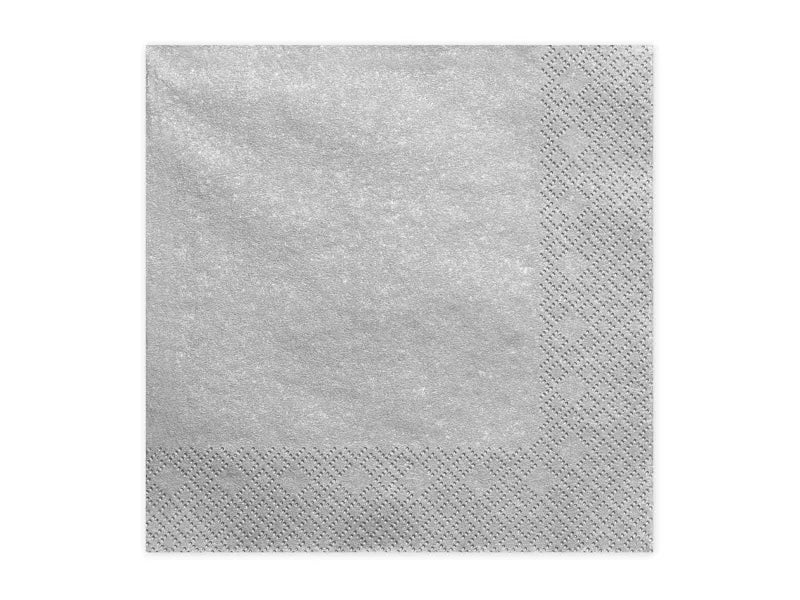3-Ply Metallic Silver or Gold Napkins
