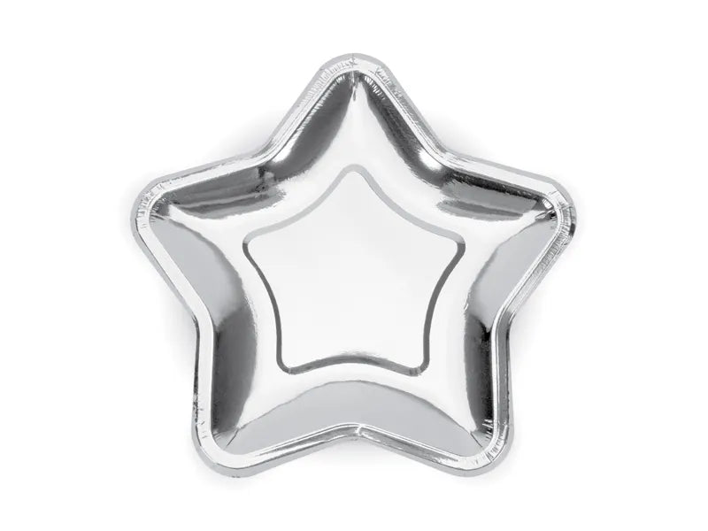Star Plates 18cm. Gold or Silver