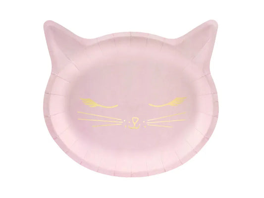 Platos Gato Rosa