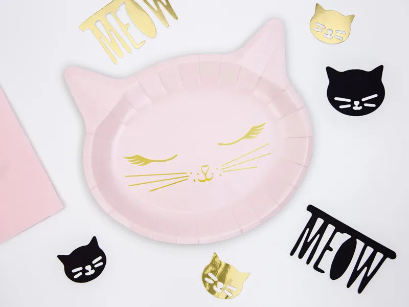 Platos Gato Rosa