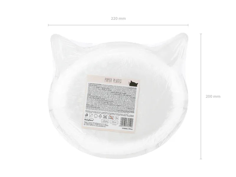 Platos Gato Rosa