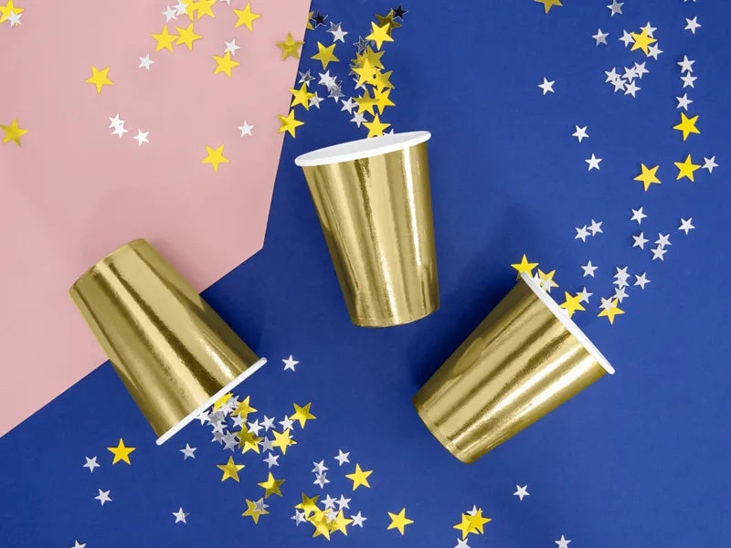 Gold Metallic Paper Cups