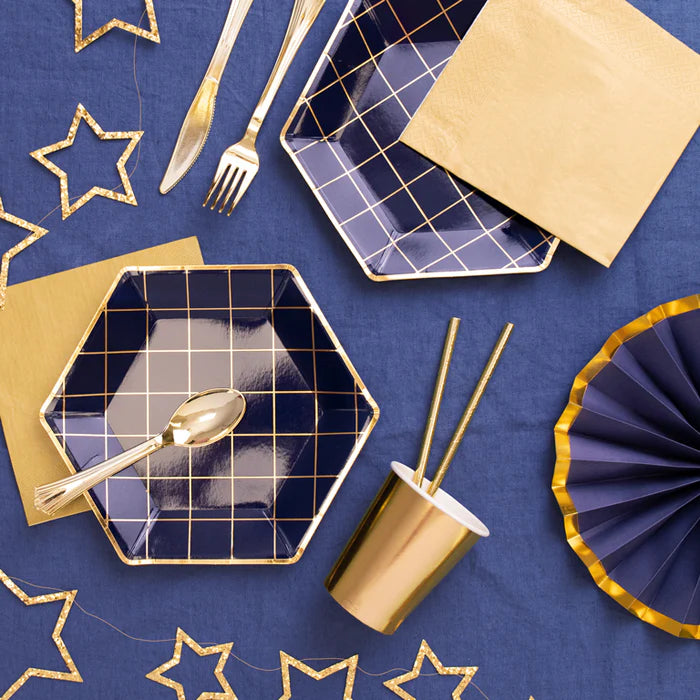 Gold Metallic Cardboard Cup