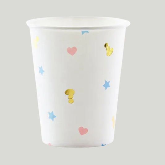 Vasos de cartón Niño o Niña para fiestas