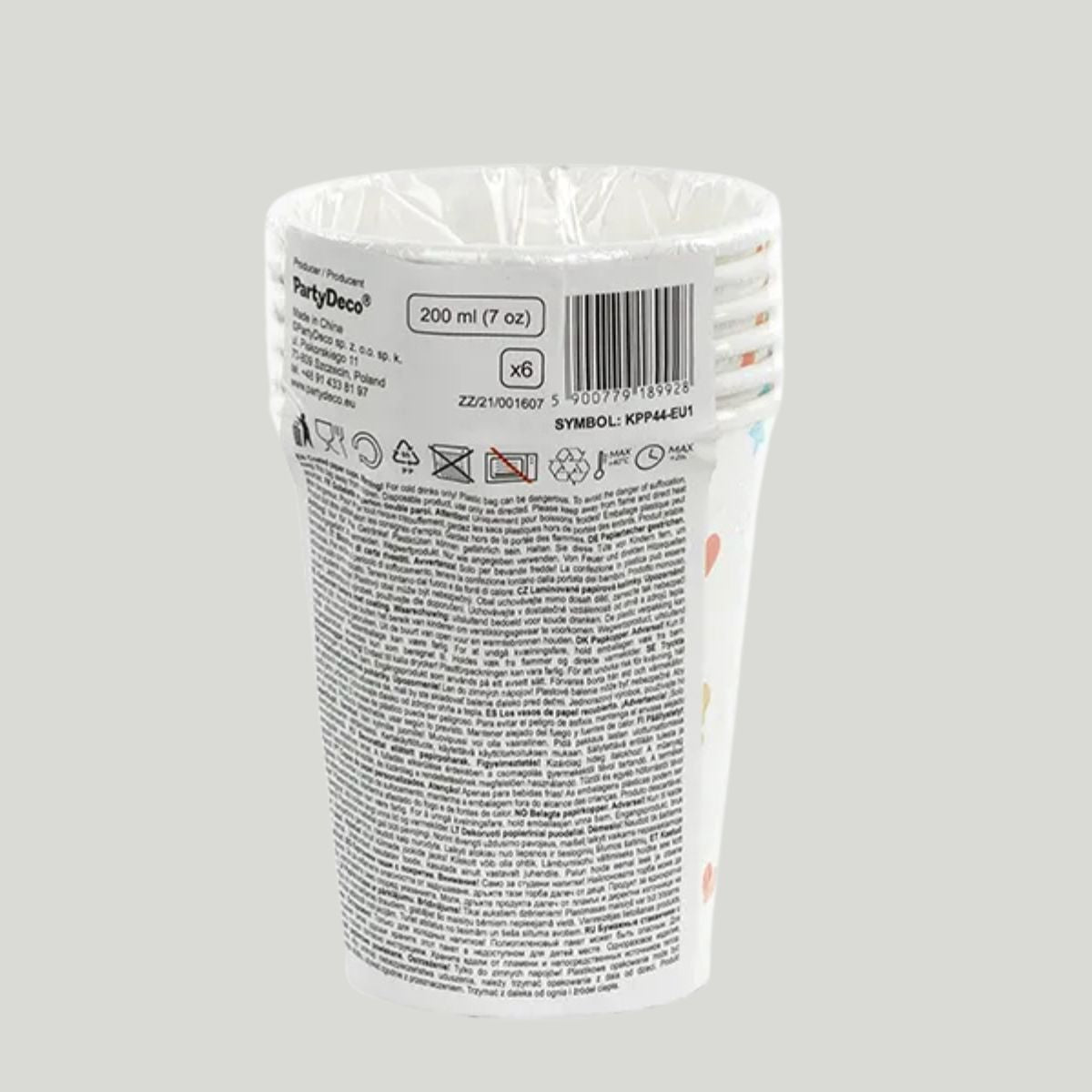 Vasos 200 ml ideales para cumpleaños