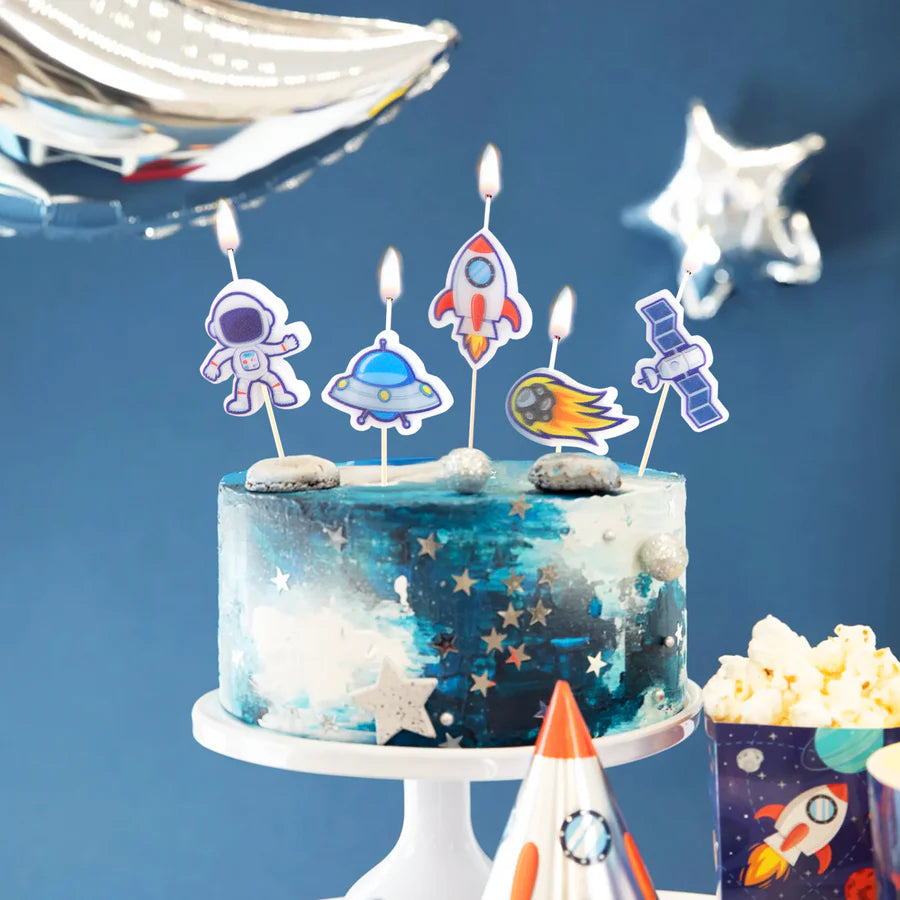 Set de 5 Espelmes de Aniversaris Cosmos