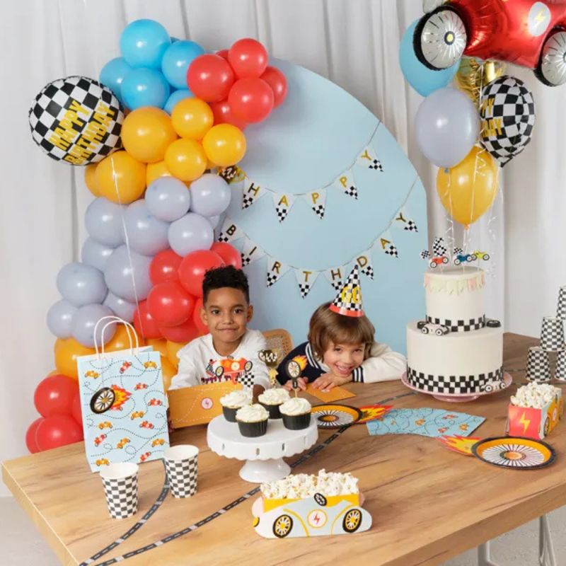 Banner Happy Birthday Trophy Cup, 2,5 m - NAROSA SWEET PARTY