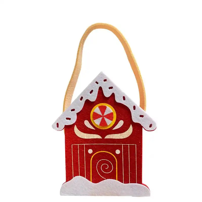 Bolsa de Tela Navideña de Fieltro - 4 Diseños - 20 cm - NAROSA SWEET PARTY