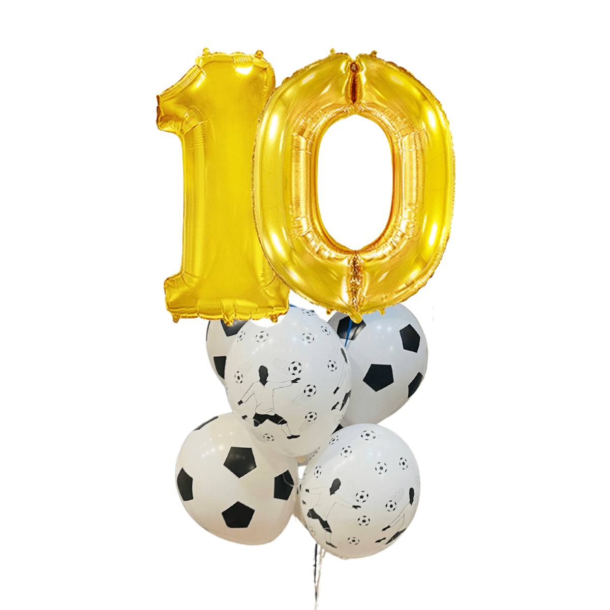 Bouquet Cumpleaños Fútbol – Globo Números 70cm + Camiseta + 6 Globos Temáticos - NAROSA SWEET PARTY