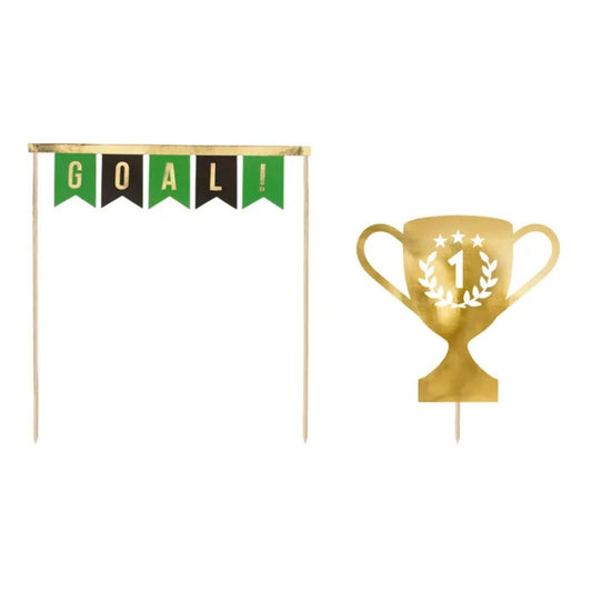 Cake Topper Fútbol – Set x2 Diseños Variados (15,5–20 cm) - NAROSA SWEET PARTY