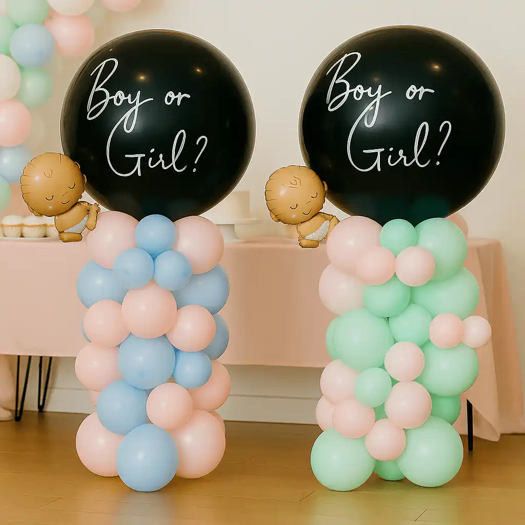 Mini Columna de Revelación de Género - Globo Sorpresa - Narosa Sweet Party Barcelona