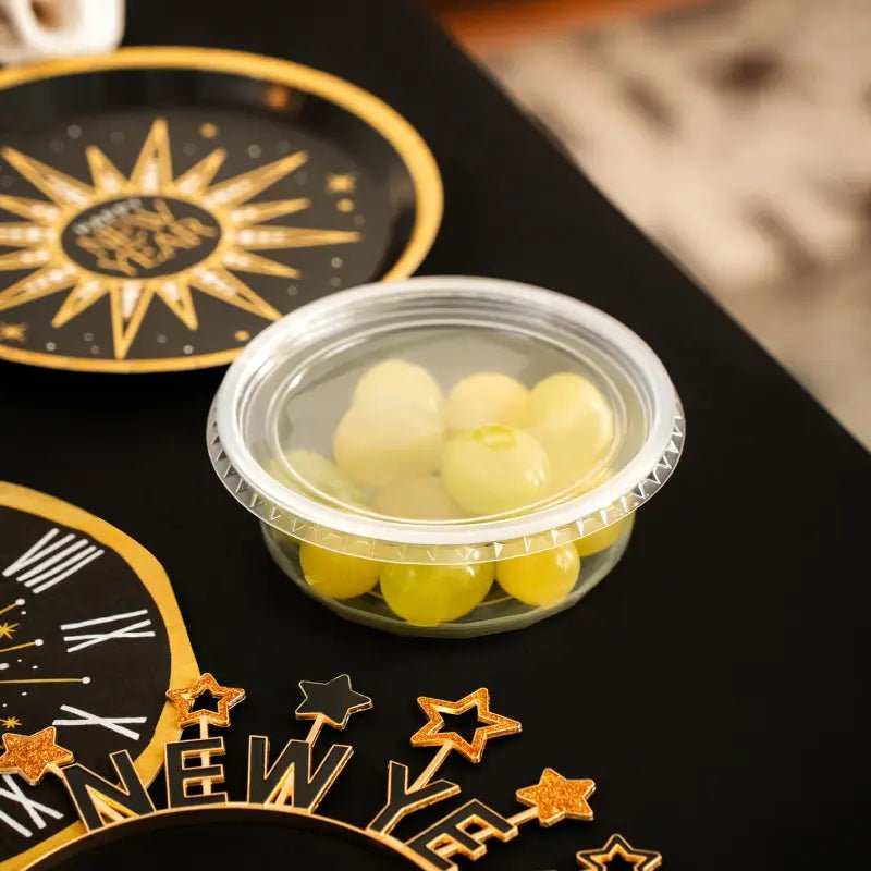 Envase Uvas Plástico Transparente PP Reutilizables Ø 11.6 cm con Tapa - NAROSA SWEET PARTY