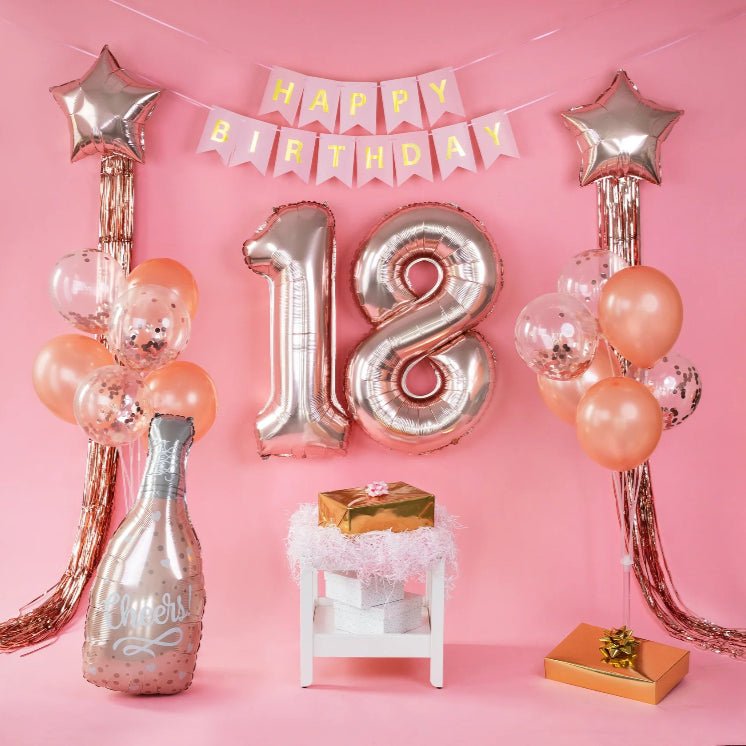 Globo de aluminio Champagne Cheers 49x98 cm - NAROSA SWEET PARTY