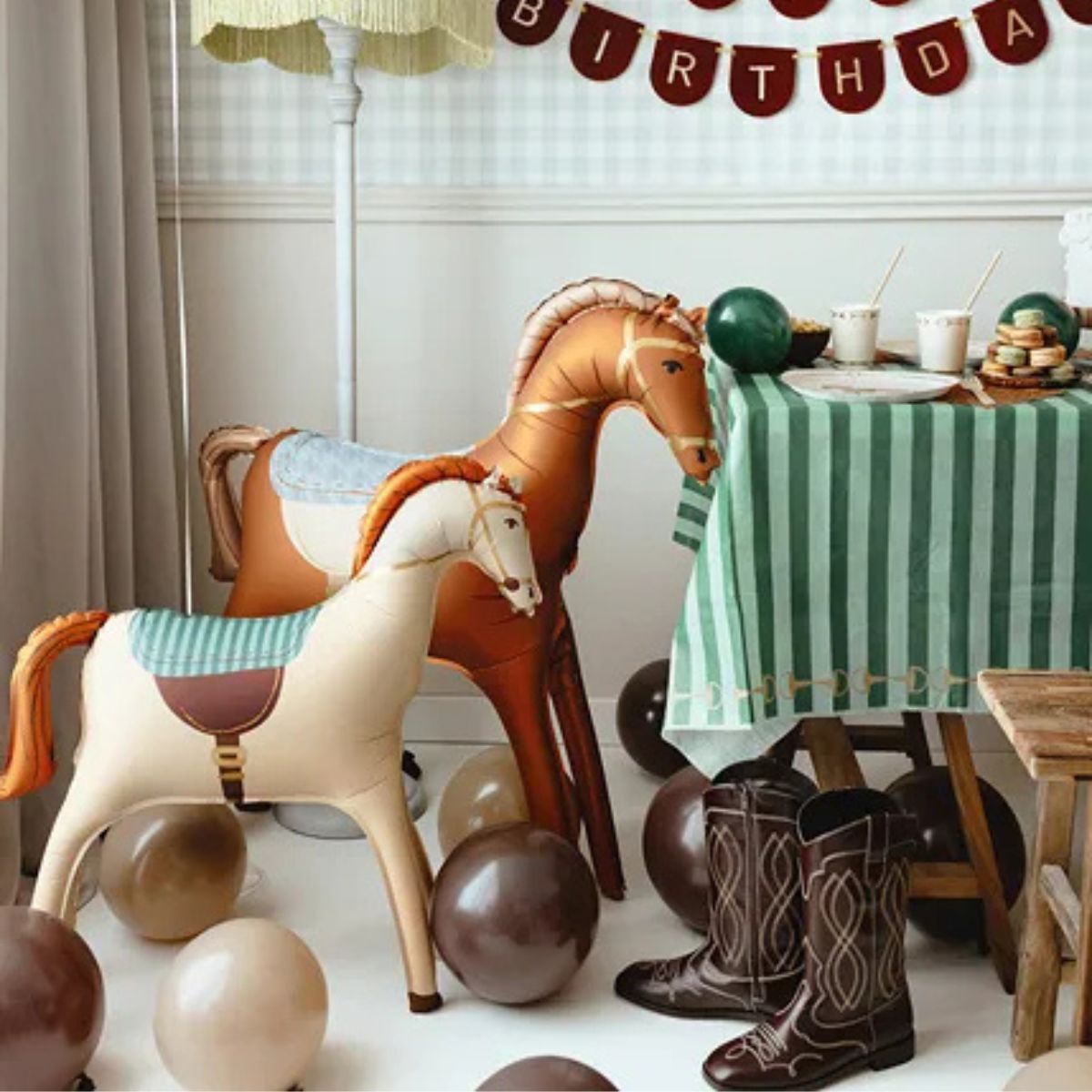 Globo Foil Caballo de Pie 90x90 cm – Reutilizable - NAROSA SWEET PARTY